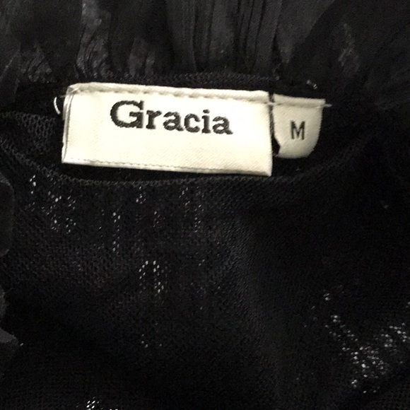 Gracia Black and Silver Sequin Mini Dress - Picture 2 of 4